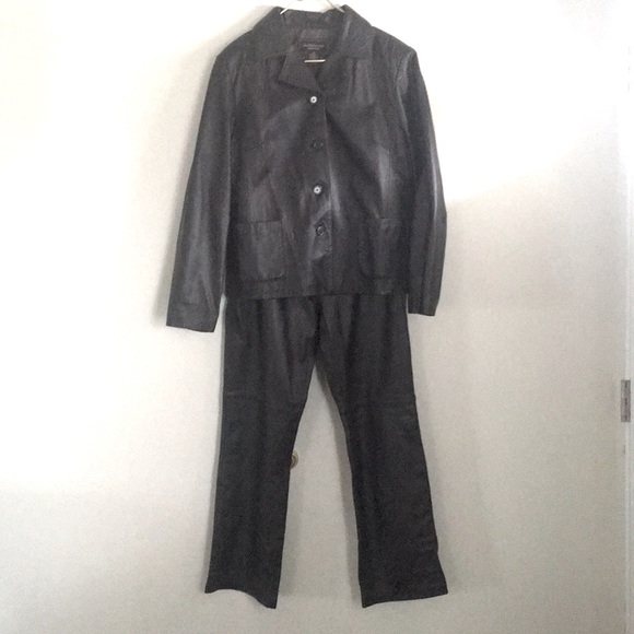 croft & barrow Pants - Croft &Barrow Lambskin Leather Blazer and Pants